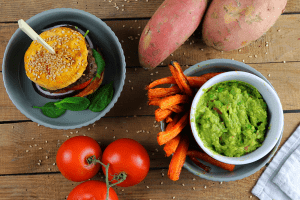 Süßkartoffel Burger Clean Eating Foodrevers