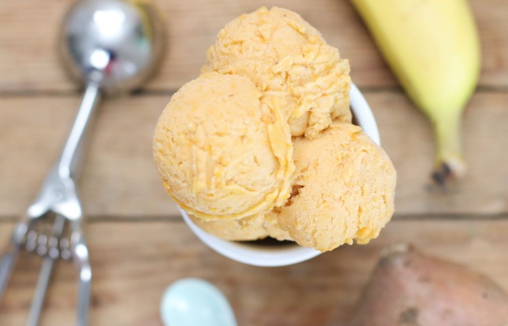 Süßkartoffel Eis zuckerfrei gesund Clean Eating Thermomix Foodrevers