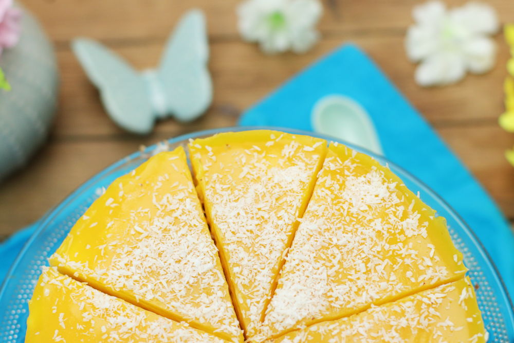 Mango Torte Clean Eating ohne Zucker Foodrevers vegan