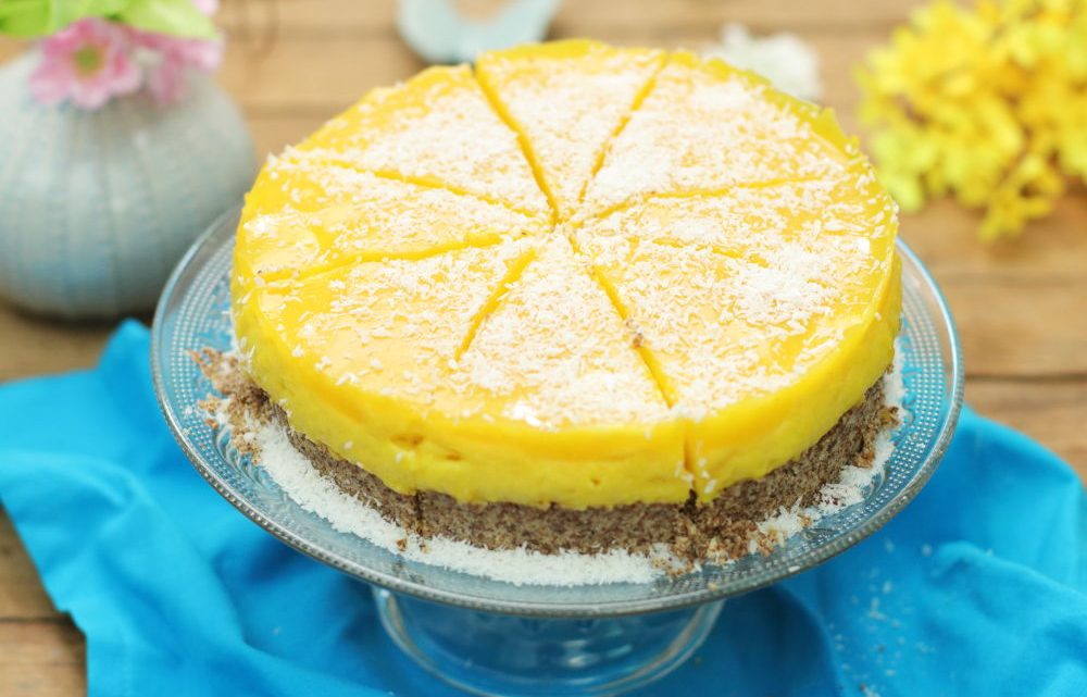 Karibisch Leichte Mango Torte Ohne Zucker Vegan Mit Aquafaba Foodrevers