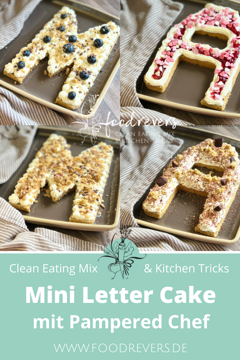 Pinterest Mini Letter Cake Pampered Chef