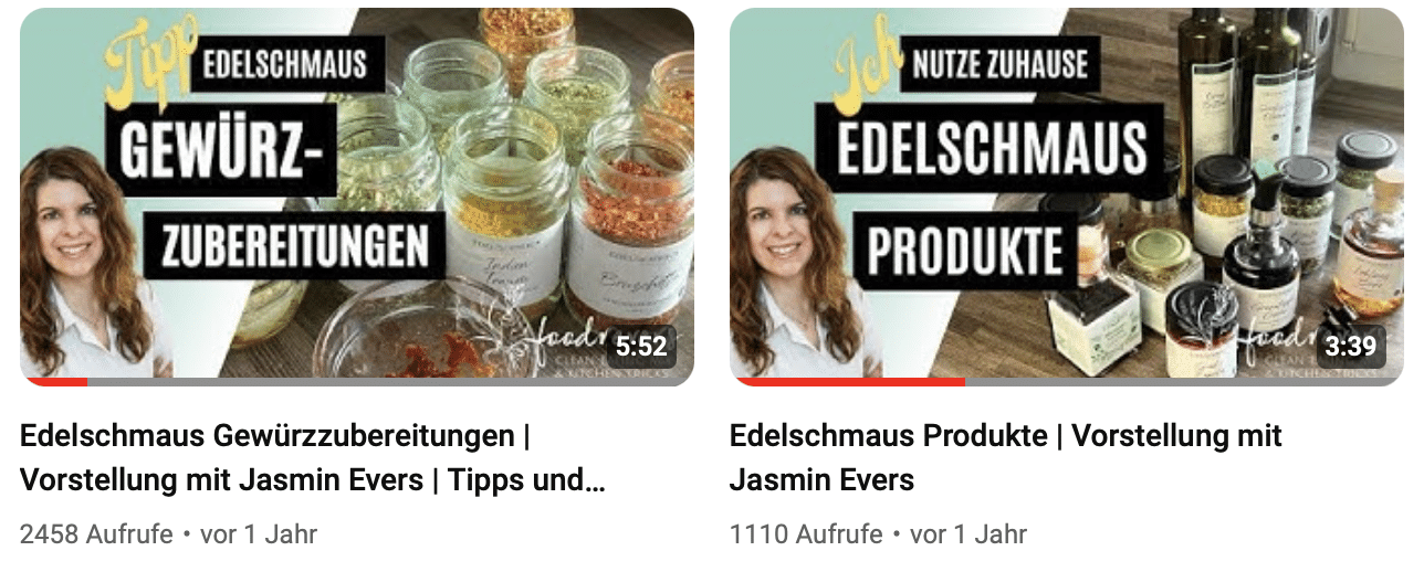 Edelschmaus Videos Erklärung